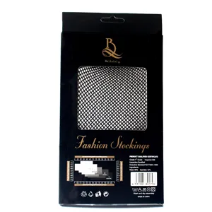 Beileisi sexy fishnet stockings for women, nightclub thigh highs with punk rivet details.