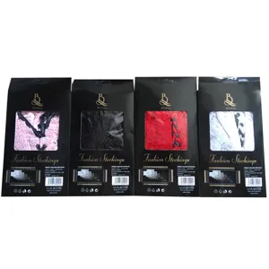 Beileisi Spitzen Mode Strümpfe in vier klassischen Farben mit eleganter Verpackung.