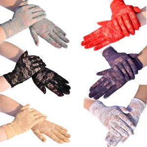 Damen spitze Fahr Sonnenschutz Handschuhe kurz Sommer UV Schutz verschiedene Farben Set