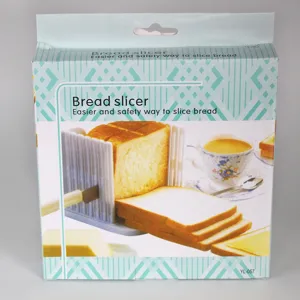 Adjustable Plastic Bread Slicer Toast Cutting Guide Foldable Sandwich Loaf Cutter Kitchen Baking Gadget