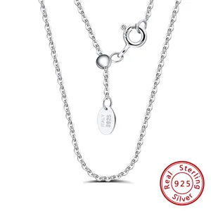 S925 Sterling Silber Kette 1.2mm Verstellbar Schiebeperle Elegantes Schmuck Accessoire