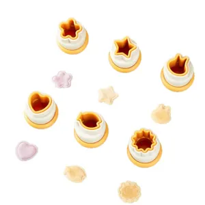 Pilz Wonton Dumpling Form Automatische Versiegelung Baby Babynahrung Zubereitung Plastik Presse Küche Backen Werkzeug