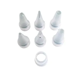 Plastic piping tips set for DIY cream glue phone cases and hairpins craft decorating tools