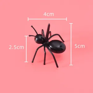 Schwarze Plastik Ameise Fruchtgabel Bento Pick Kinder Essen Party Dekoration Werkzeug