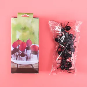 Niedliche Cartoon Plastik Fruchtgabeln Ameise Bento Spiesse kreatives Kinder Geschirr Set.