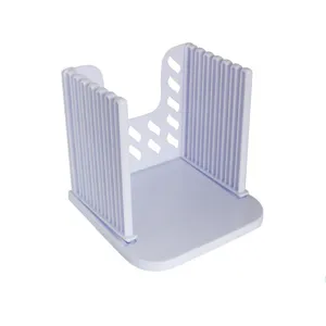 Adjustable plastic bread slicer and toast cutting guide for home kitchen baking tool
