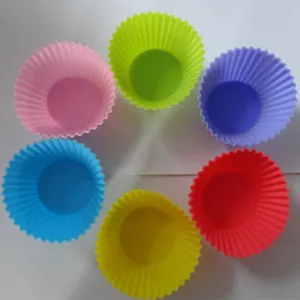Siliconen Cakevorm Ronde Muffin Cup Bakgereedschap Voor Puffs Gelei Keuken Accessoires