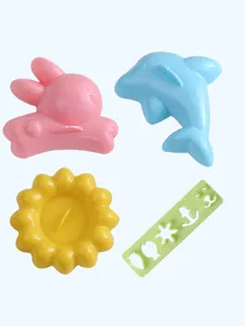 Cartoon baby rice mold set, kids bento sushi DIY maker, dolphin rabbit baking molds.