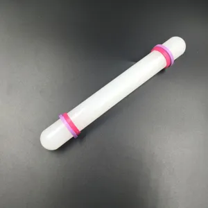 Non Stick Plastic Rolling Pin For Baking Fondant Cake And Pastry Dough Roller Kitchen Baking Tool White