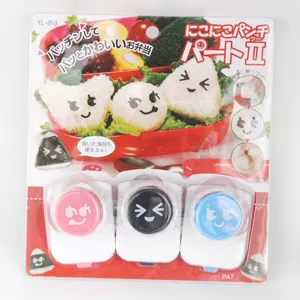 Puncher di alghe nori simpatico stampo bento espressione facciale strumento sushi