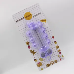 Pistolet Presse à Biscuits Manuel Kit de Décoration de Pâtisserie en Plastique Embouts en Acier Inoxydable Machine à Biscuits Outils de Cuisson
