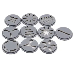 Ensemble de disques de rechange pour presse à biscuits et pâtisserie maison facile.