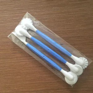 3-piece fondant carving tool set plastic shaping knife for cake baking and decorating