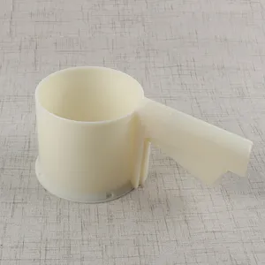Tamiz de Harina Semiautomático Manual de ABS y Malla de Acero Inoxidable Colador Fino de Polvo de Hornear Herramienta de Cocina