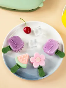 Haushalt Silikon Eiscreme Form Blumen am Stiel Form Mit Deckel DIY Eiswürfelbereiter Küchenutensil Für Zuhause