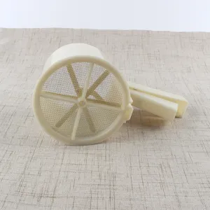 Tamiz de harina manual con filtro de malla fina, utensilio de cocina de plástico.