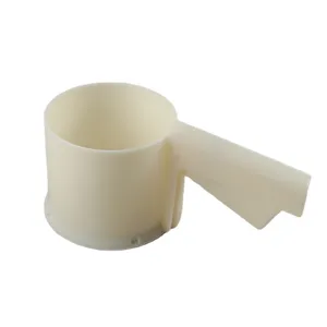 Taza tamizadora de harina de plástico herramienta de repostería con mango ergonómico
