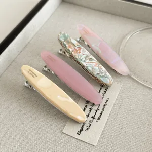 Acetat Entenschnabel Haarklammern Set minimalistische elegante Haarspangen für Damen