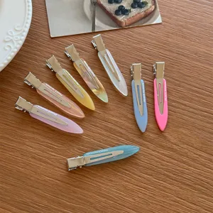 Farbenfrohe minimalistische Haarklammern für Damen und Mädchen, süße Entenschnabel Clips.
