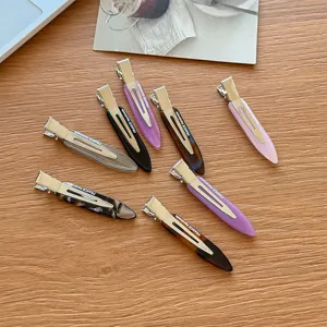 Koreanischer Stil minimalistische süße Haarklammern Set Acryl Schnabelklammern für süßes Styling