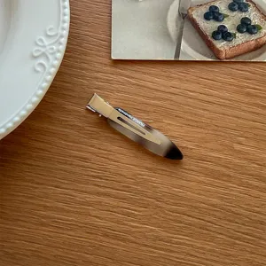Minimalistische farbverlauf Entenschnabel Haarklammer koreanischer Stil nahtlose Pony Haarnadel.