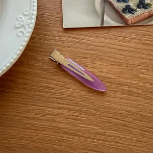Koreanischer bunter nahtloser Haarclip Entenschnabel Clip süsses Make-up Haarzubehör