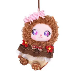 Poupée de gousse de haricot entada faite à la main, joli pendentif de décoration de voiture.