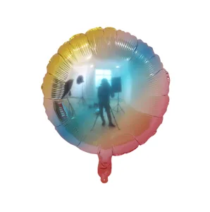Ballon aluminium rond degrade 16 pouces metallique pour fete mariage anniversaire deco