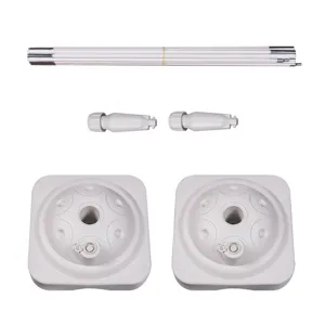 Kit de Support d'Arche de Ballon Réglable Avec Bases Remplissables d'Eau et Tiges Pliables pour Décoration de Fête Mariage