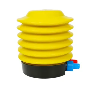 Bomba de aire de pie amarilla y negra para globos, ideal para fiestas y decoración de bodas.