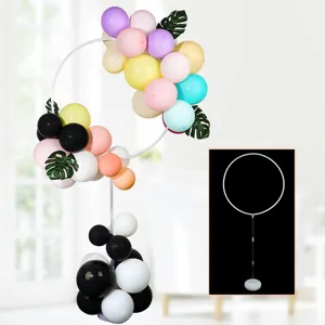 Balloon circle arch stand with base, perfect for birthday, party, wedding decoration supplies.