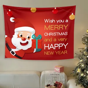 Arazzo di Natale appendiabiti da parete decorazione per feste sfondo stile nordico festivo