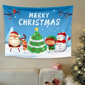 Arazzo di Natale appendiabiti da parete decorazione per la casa festa sfondo festivo invernale