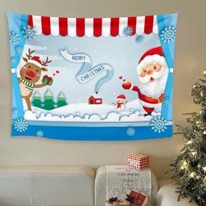 Arazzo da parete di Natale sfondo per feste natalizie decorazione accogliente per casa