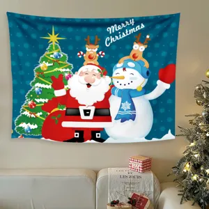 Arazzo da parete natalizio decorazione per feste di fine anno sfondo festivo casa