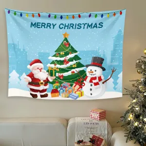 Arazzo di Natale decorazione murale sfondo per festa festività stile casa molto accogliente