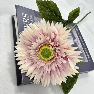 Fiore di gerbera artificiale finto crisantemo per decorazione domestica festa di nozze floreale