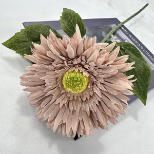 Fiore artificiale gerbera testa singola per decorazioni casa, matrimonio e composizioni floreali.