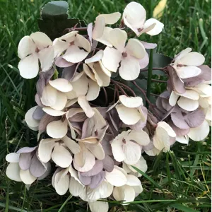 Artificial autumn color hydrangea flower bunch silk floral arrangement for wedding decor
