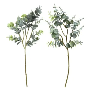 Rami di eucalipto artificiali piante verdi finte per decorazioni floreali domestiche