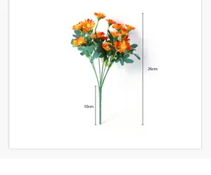 Artificial flower bouquet home decor Nordic style daisy floral arrangement for room table.