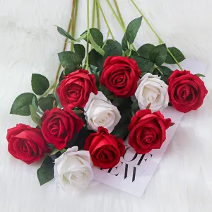Bouquet de fleurs de roses artificielles pour mariage saint valentin decoration fete maison