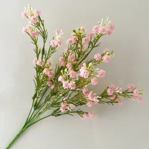 Artificial baby's breath flowers fake gypsophila bouquet for home wedding decor photography props