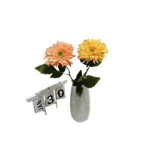 Fiori di Gerbera Artificiali Finto Crisantemo per Decorazione Casa Vaso per Matrimonio