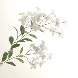 Künstlicher weißer Oncidium Blumen Zweig künstliche Blumen für Hochzeitsbogen