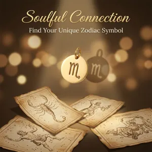 Stainless steel 18K gold plated Scorpio zodiac sign cutout round pendant DIY jewelry.