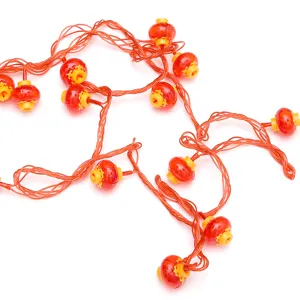Guirlande lumineuse LED lanterne rouge chinoise pour fête du Nouvel An décoration de maison.