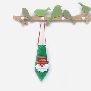 Christmas sparkly Santa necktie hanging decoration holiday party festive prop ornament