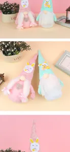 Osterhase Wichtel Pluesch Puppe Handgemachte Niedliche Rudolph Zwerg Deko Geschenk