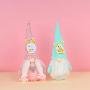 Osterhase Zwerg Plueschspielzeug Feiertag Dekoration niedliche Elf Puppe Tisch Ornament